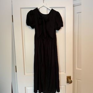 Scoop Long Black Dress